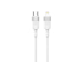 Techancy Cabo De Dados Pd 30w Branco 1m TB1792, Usb C-Ipx/11/12-14 Suporta Carregamento Rápido, Transferência De Dados